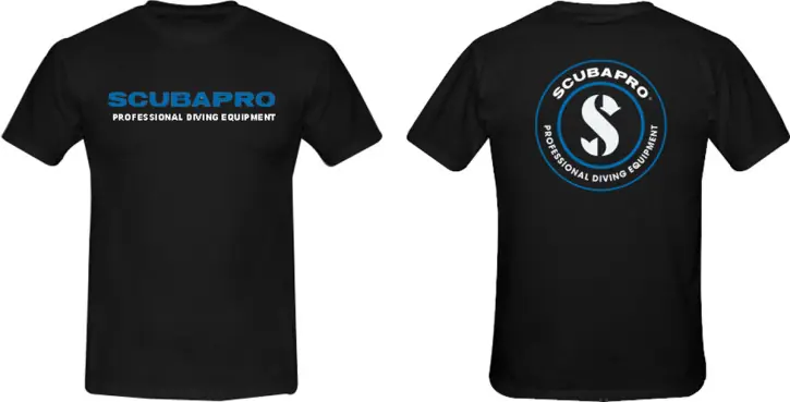 Billig Scubapro T-Shirt Black 2XL
