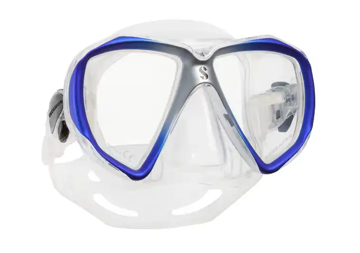 Neue Kollektion Scubapro Spectra Maske Blau/Silber - Transparent