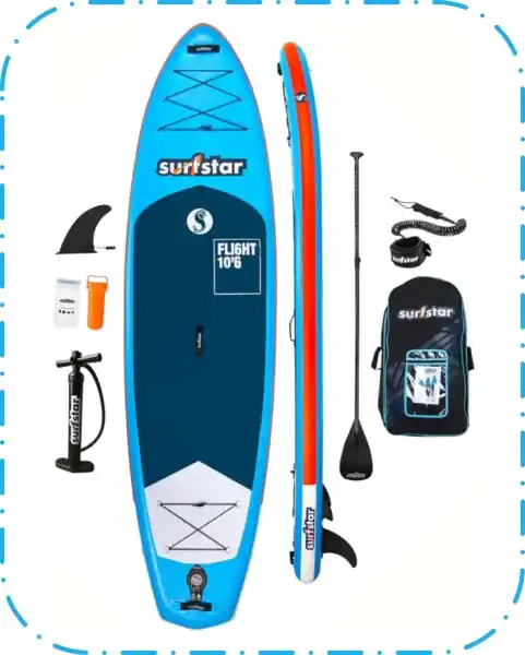 Saisonangebot Boards, Paddle, Finnen, Bags, Vests und Zubehör.
