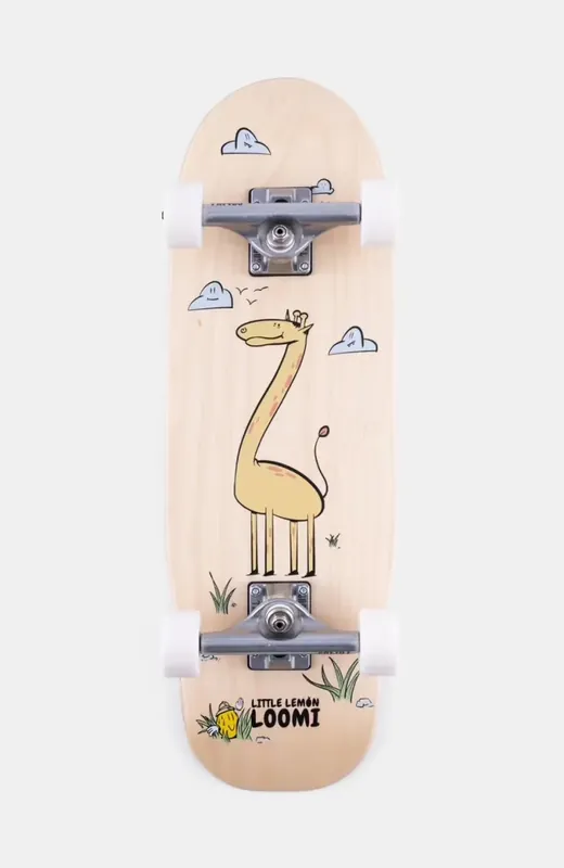 Zertifiziert Little Lemon Loomi Giraffe 24,75" - Corkgrip Kids Cruiser