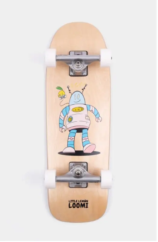 Little Lemon Loomi ROBO 24.75" - Corkgrip Kids Cruiser Neue Kollektion