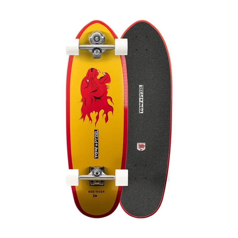 YOW Red Tiger 32.6‘‘ Pyzel x Yow Surfskate 2026 Billig