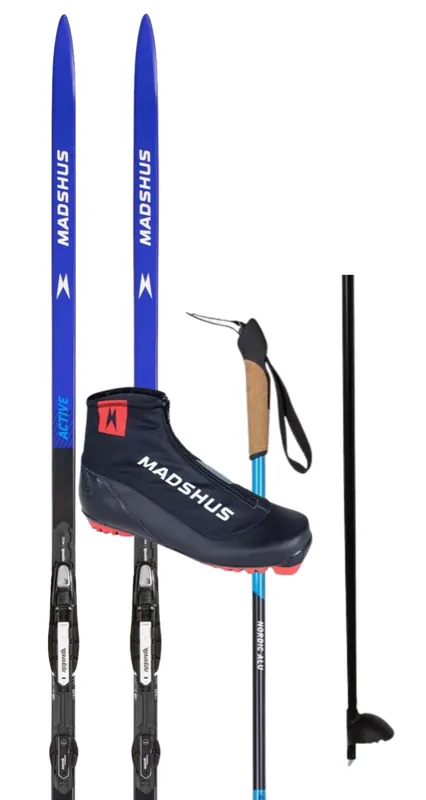 Madshus Active Skin Komplettes Langlauf-Paket · Surf und Ski // Surfline Sonderaktion