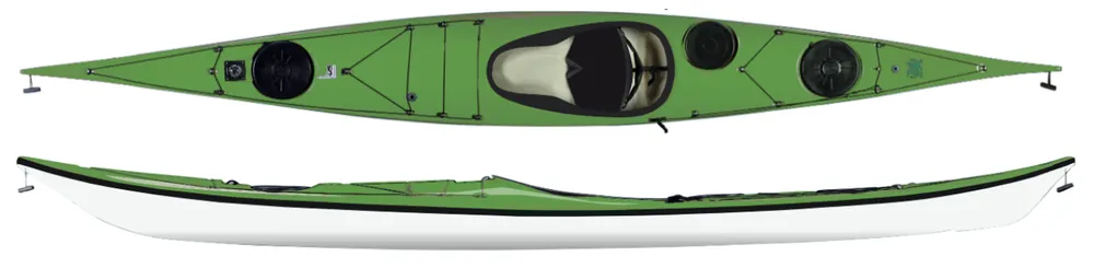 Geprüft Nigel Dennis Romany Excel Seekajak mit Flosse – Fiberglas · Surf und Ski // Surfline