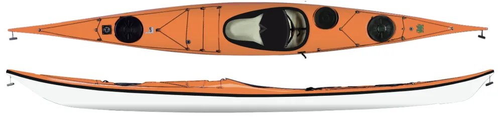NDK Romany Surf-Seekajak mit Flosse – Fiberglas · Surf und Ski // Surfline Echt