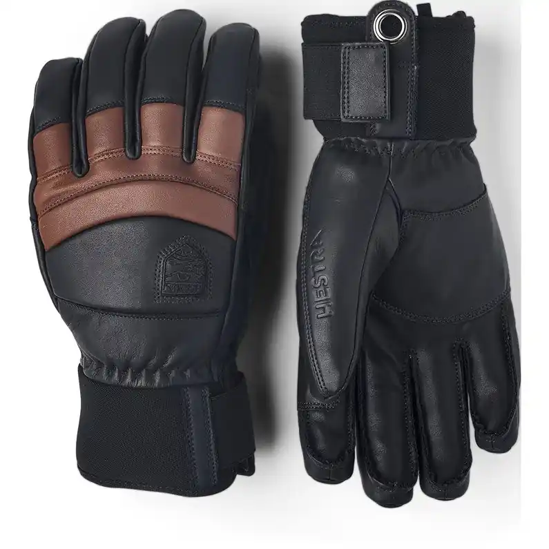 Saisonangebot Marineblaue 5-Finger-Skihandschuhe der Hestra Fall Line · Surf und Ski // Surfline