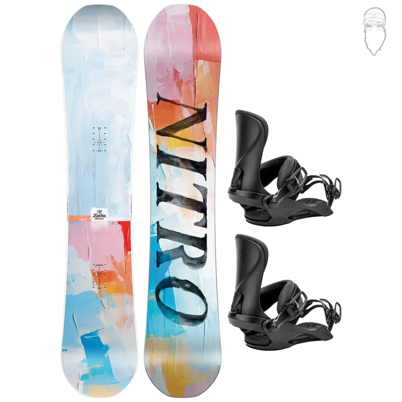 Neu Nitro Lectra Damen-Snowboard + Bindungen - 2026 · Surf und Ski // Surfline