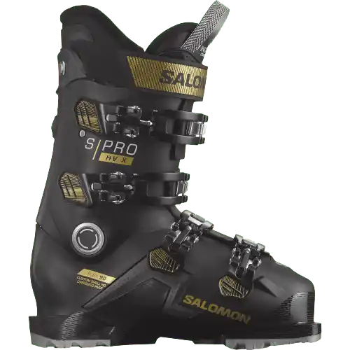 Zertifiziert Salomon S/PRO HV X 90 - Sort/Gold · Surf und Ski // Surfline