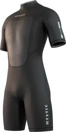 Mystic BRAND 3/2 BACK ZIP Shorty black Warehouse One Bestseller