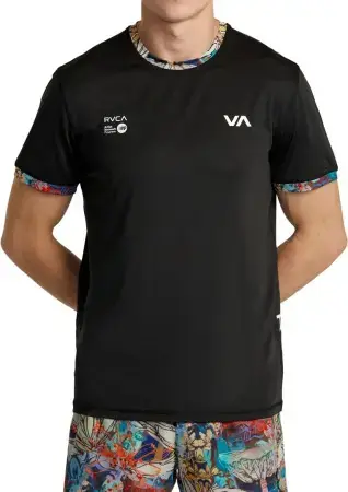 Rvca SAGE VAUGHN RUNNER SS Lycra black Warehouse One Abverkauf