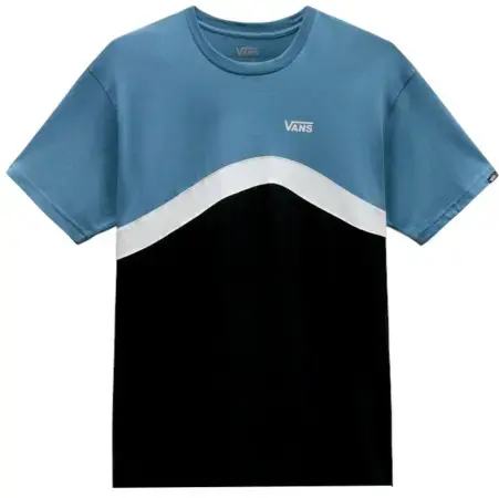 Vans SIDESTRIPE BLOCK T-Shirt black/bluestone Warehouse One Jetzt Kaufen