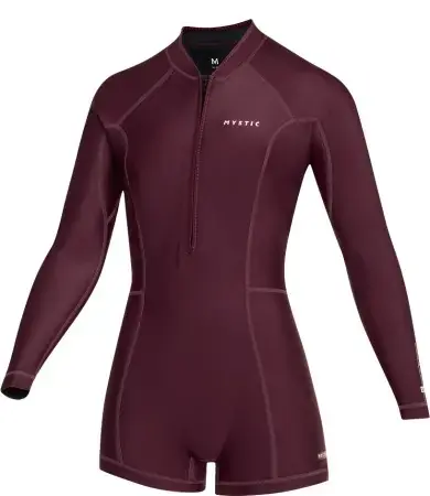 Mystic LUNAR WOMEN 2/2 CHEST ZIP LS Shorty oxblood red Warehouse One Bestpreis