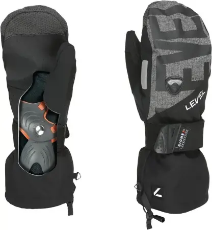 Level FLY JR Fäustling black/grey Warehouse One Kracherpreis