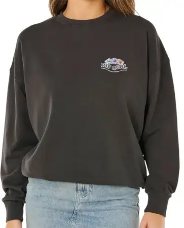 Rip curl BELLS HERITAGE CREW Sweater washed black Warehouse One Preis Gesenkt