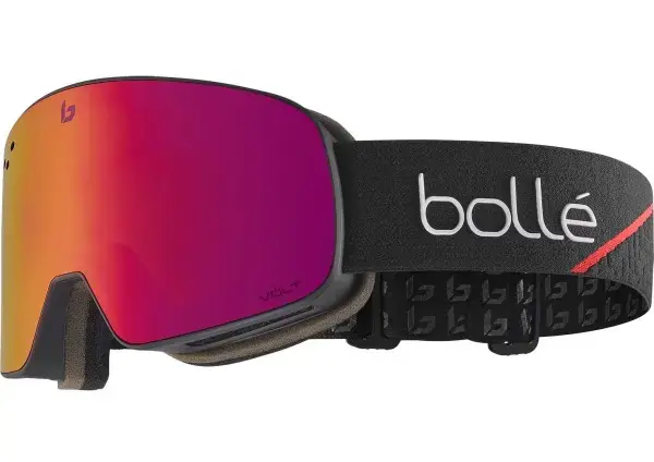Bolle NEVADA Schneebrille race black matte/volt ruby Warehouse One Letzte Chance