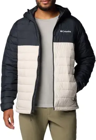 Highlight Columbia POWDER LITE II HOODED Jacke dark stone/black Warehouse One