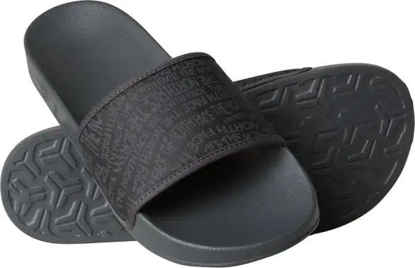 The north face BASE CAMP SLIDE III Sandale logo mania print/anthracite grey Warehouse One Preis Gesenkt