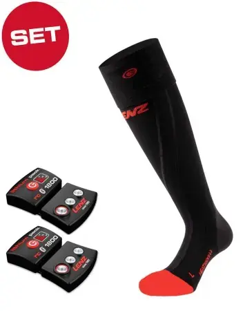 Echt Lenz HEAT 6.1 COMPRESSION Socken inkl. LITHIUM RCB 1800 Pack Warehouse One