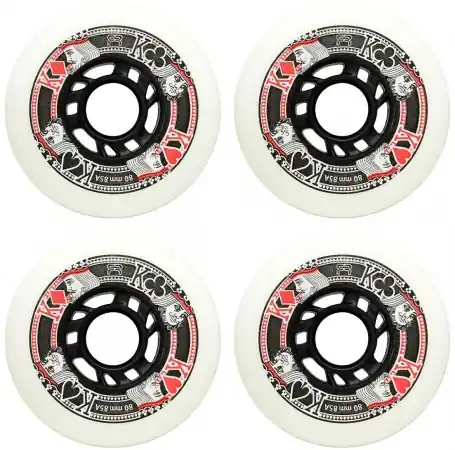 Neu Im Sortiment Fr skates STREET KINGS 4er Pack Rollenset white Warehouse One