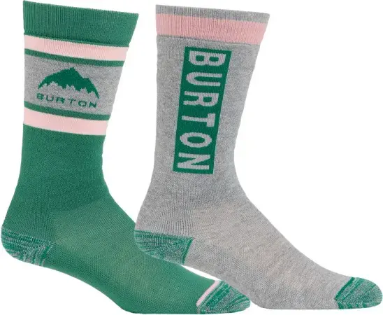 Burton KIDS WEEKEND MIDWEIGHT 2 PACK Socken soft sage Warehouse One Sichere Zahlung