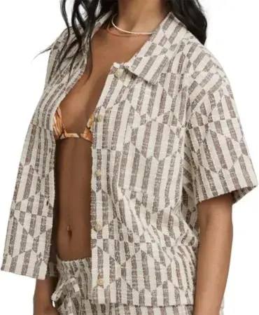 Billabong VIVID WAVE SS Hemd teak Warehouse One Solange Der Vorrat Reicht