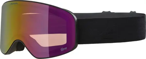 Rabatt Alpina FERNIE Q-LITE Schneebrille black matt/red mirror Warehouse One