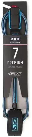 Ocean earth PREMIUM 7‘0" ONE XT Leash black/blue Warehouse One Neu Im Sortiment