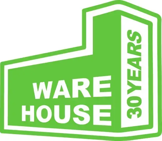 Zertifiziert Wh1 FACTORY 30 YEARS Die Cut Aufkleber lime green Warehouse One