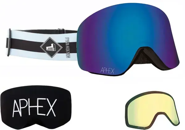 Knallerangebot Aphex OXIA THE ONE EDITION Magnet Schneebrille fynn strap/revo blue + Zusatzglas yellow Warehouse One