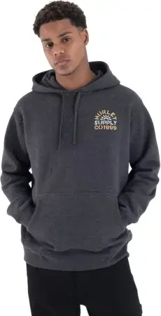Hurley MILITIA Hoodie heather black Warehouse One Versand Am Gleichen Tag