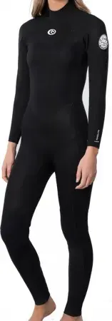 Preisreduziert Rip curl WOMENS FREELITE 3/2 FLATLOCK BACK ZIP Full Suit black Warehouse One