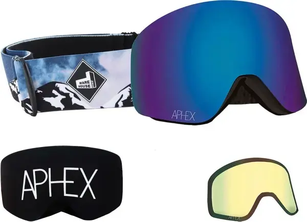 Aphex OXIA THE ONE EDITION Magnet Schneebrille mountain strap/revo blue + Zusatzglas yellow Warehouse One Angebot