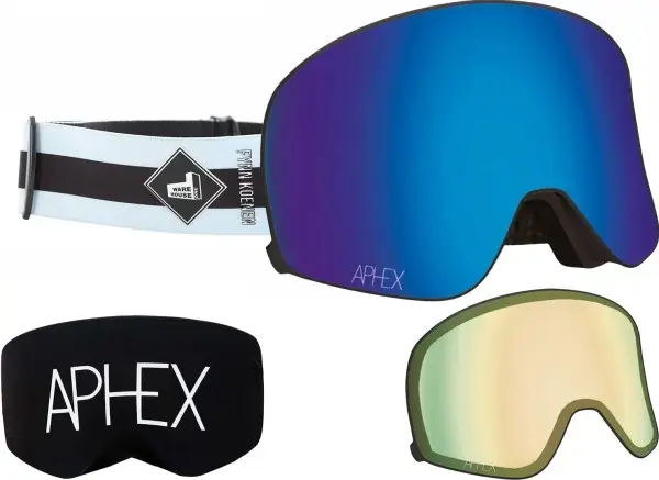 Aphex VIRGO THE ONE EDITION Magnet Schneebrille fynn strap/revo blue + Zusatzglas yellow Warehouse One Sofort Bestellen