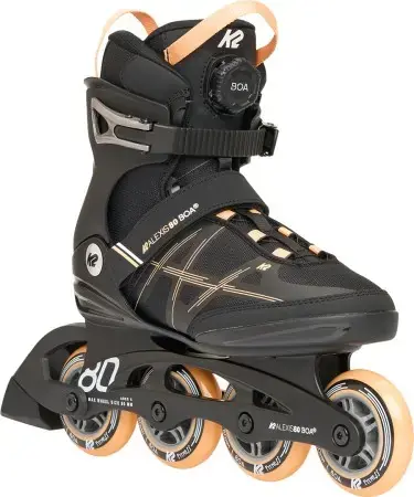 K2 ALEXIS 80 BOA Inline Skate black/peach Warehouse One Sonderaktion