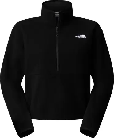 The north face WOMEN GLACIER SHORT 1/2 Zip Fleece tnf black Warehouse One Schneller Versand