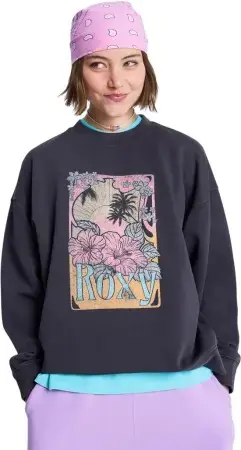 Roxy LINEUP TERRY Sweater anthracite Warehouse One Nur Für Kurze Zeit