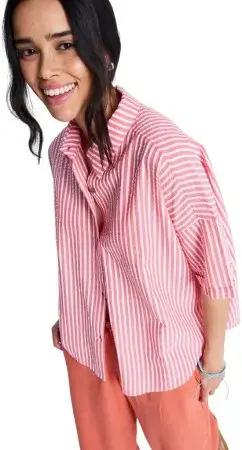 Neuheit Roxy BEACHY NOSTALGIA STRIPE Hemd hibiscus sunrise stripe Warehouse One