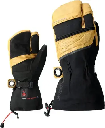 Lenz HEAT 8.0 LOBSTER Heizhandschuh black/yellow Warehouse One Aktuell
