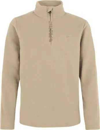 Solange Der Vorrat Reicht Protest REPERFECTY JR 1/4 ZIP Fleece bamboo beige Warehouse One