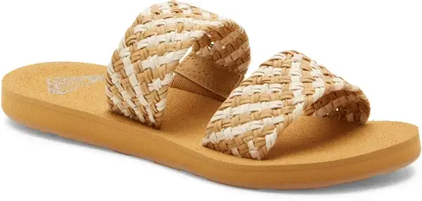 Roxy PORTO SLIDE II Sandale natural Warehouse One Zertifiziert