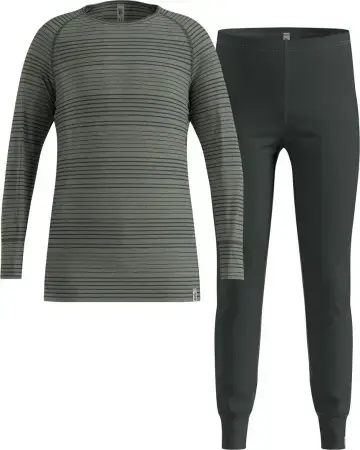Odlo SET ACTIVE ECO WARM KIDS Longsleeve & Hose urban chic/shadow Warehouse One Wochenendangebot