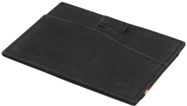 Garzini LEGGERA CARDHOLDER brushed black Warehouse One Echt