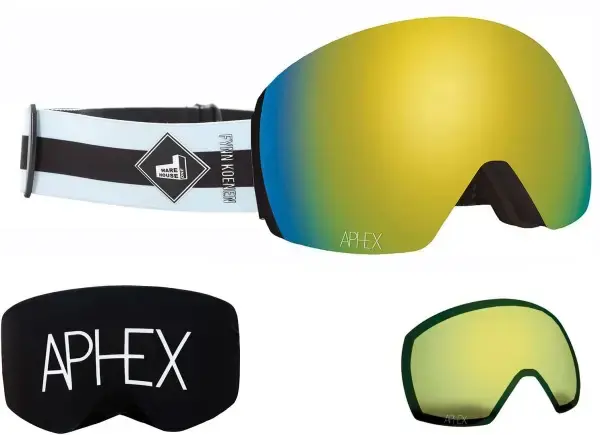 Aphex STYX THE ONE EDITION Magnet Schneebrille fynn strap/revo gold + Zusatzglas yellow Warehouse One Top-Angebot