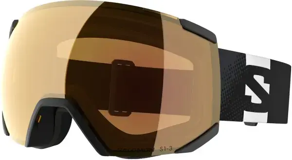 Letzte Chance Salomon RADIUM PHOTOCHROMIC Schneebrille black/photo red Warehouse One