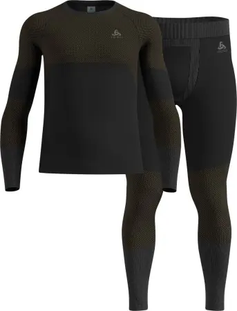 Beliebt Odlo SET FUNDAMENTALS PERFORMANCE WARM Longsleeve & Hose black Warehouse One