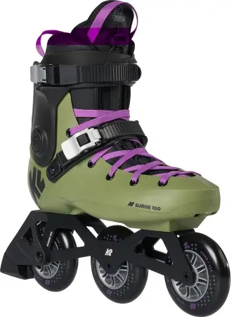 K2 SURGE 100 Inline Skate olive/purple Warehouse One Super-Preis