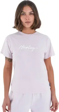 Hurley ORGANIC SCRIPT ONLY T-Shirt lavendar fog Warehouse One Geprüft