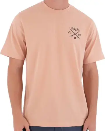 Hurley PRINTING PRESS EVY T-Shirt beach clay Warehouse One Meistverkauft