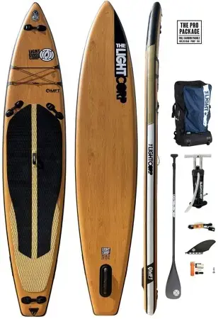Neue Ware Light MFT SERIES TOURER XL 14,0x32 SUP wood inkl. 3-PC CARBON ENDURANCE RACE Paddel Warehouse One