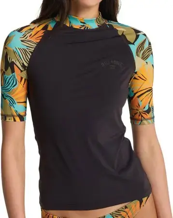 Preis Gesenkt Billabong TROPIC SURF PRINT SS Lycra black pebble Warehouse One